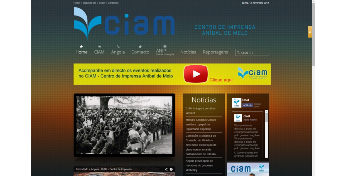 CIAM inaugura hoje o portal na internet
