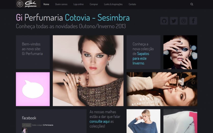 Gi Perfumaria com novo site 7app e gestão de redes sociais