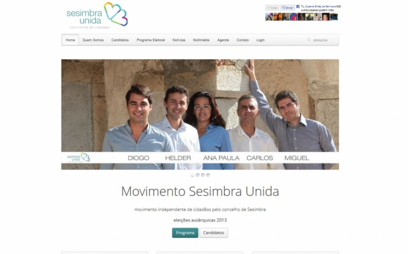 Movimento Independente Sesimbra Unida com site 7App