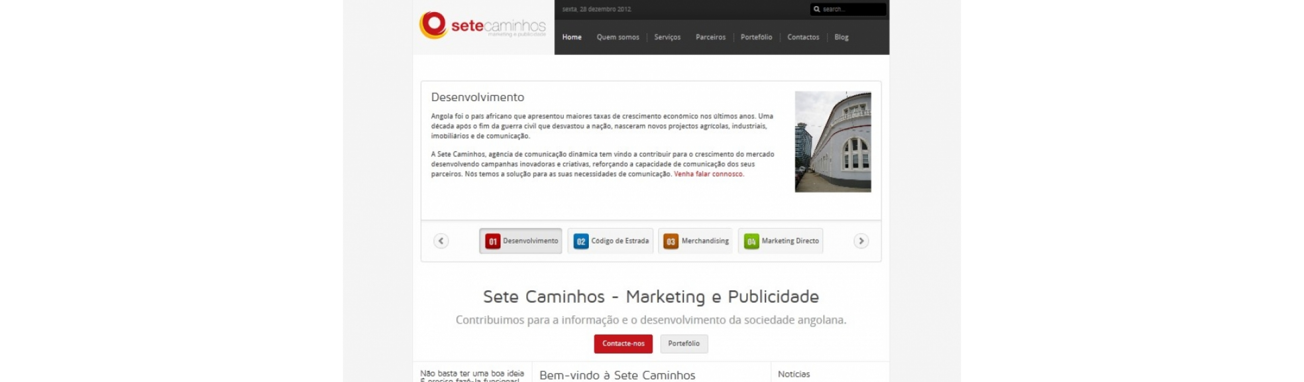 Sete Caminhos com site da 7App Digital Agency